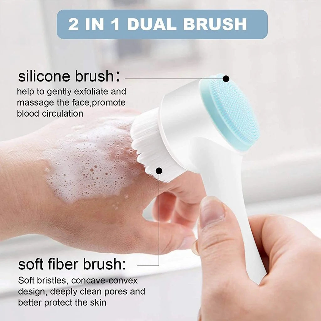 2-in-1 Double-Sided Silicone Face Brush